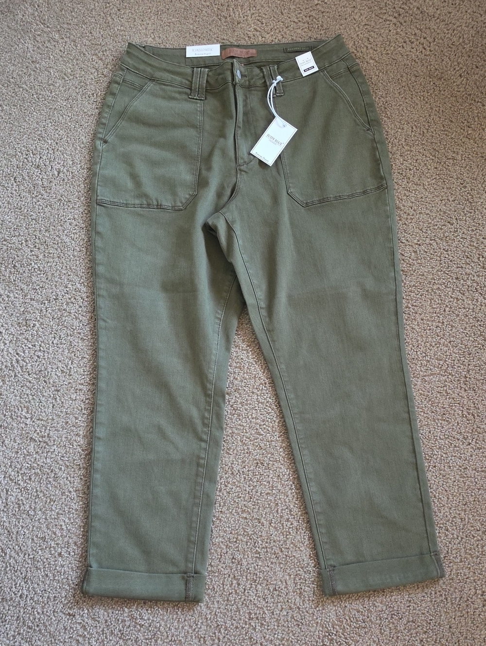 Judy Blue Dark Forest Crop Jeans - Picture 2 of 8